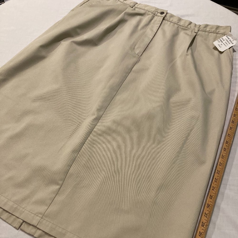 Plus Size Khaki Skirt